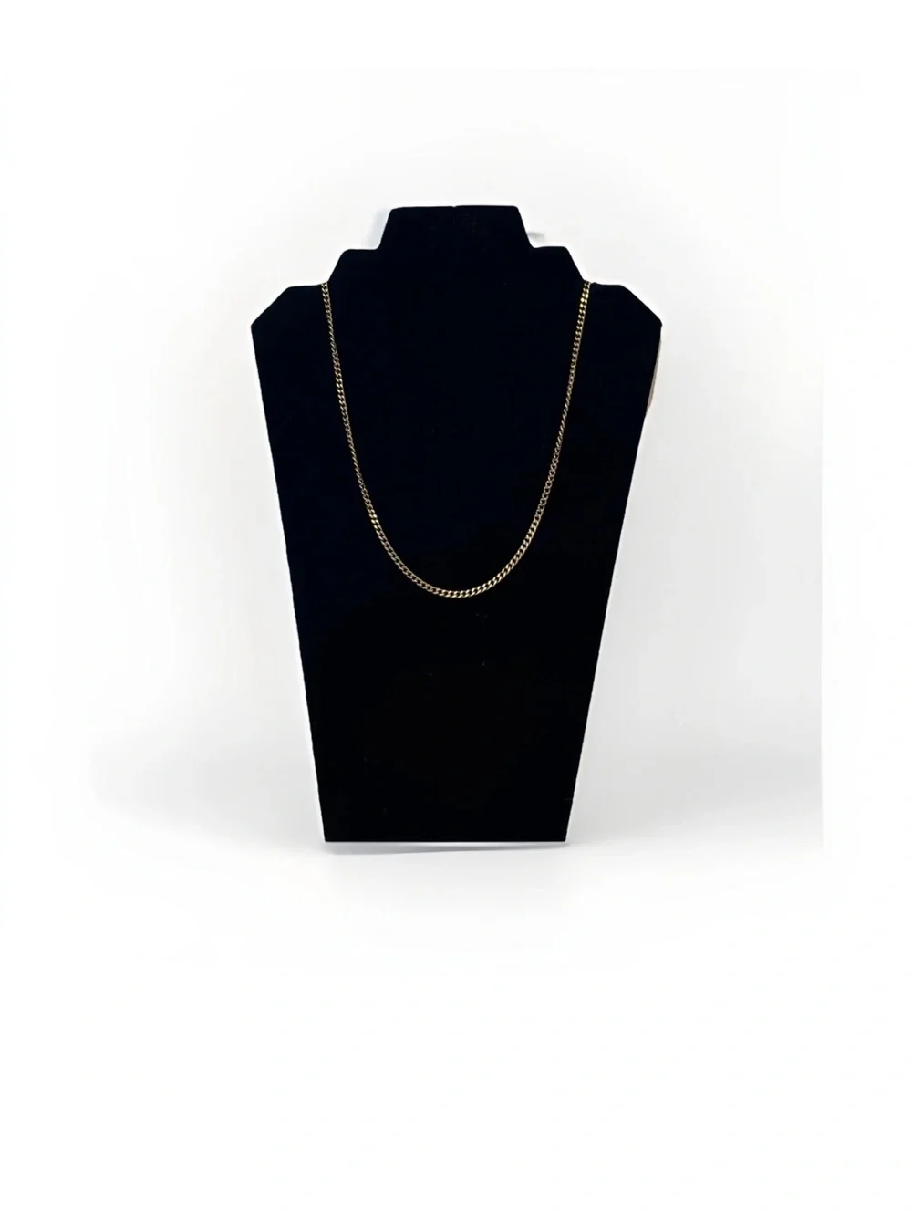 Chain Gold 18k Gold Plated Stainless Steel Curb Cuban 23 Inches. Minimalist.